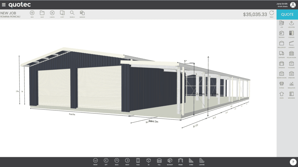 shed quoting software Australia